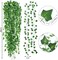 14 Pack 98 Feet Fake Ivy Leaves Artificial Garland Greenery Hanging Plant Vine for Bedroom Wall Decor Wedding Party Room Aesthetic Stuff
